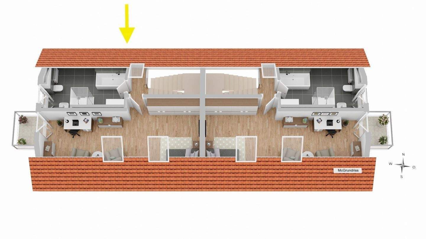 bild - Platz für Ihre Familie: Neubau Doppelhaushälfte (Süd-West) zu vermieten