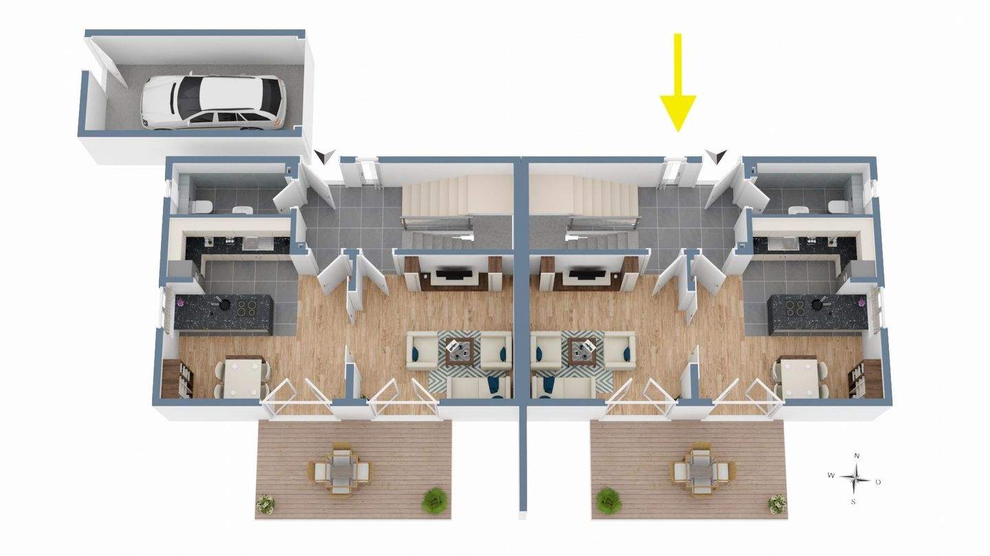 bild - Platz für Ihre Familie: Neubau Doppelhaushälfte (Süd-Ost) zu verkaufen